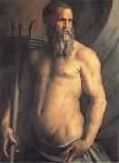 Agnolo Bronzino Portrait des Andrea Doria als Neptun oil